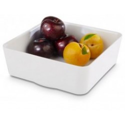 Bol patrat UNIVERSAL, melamina, alb, 20x20 cm, 1,5 litri