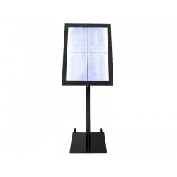 Display meniuri restaurant, Black Star iluminat LED