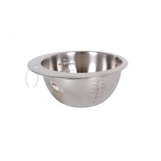 Bol gradat inox, 1.25 litri Bol gradat inox, 1.25 litri