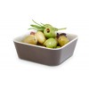 Bol patrat UNIVERSAL melamina, maro, crem, 9x9 cm, 0.15 litri 