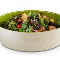 Bol rotund UNIVERSAL, melamină, artar / verde, 32,5 cm, 4 l