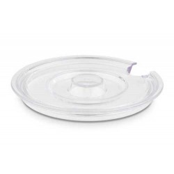 Capac boluri, transparent, rotund , 16 cm, UNIVERSAL, cu decupaj lingurita 