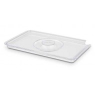Capac transparent, GN 1/4, dreptunghiular, UNIVERSAL, cu decupaj lingurita
