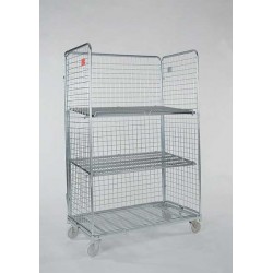 Carucior pliabil transport, depozitare marfa, 500 kg, 116x66x180 cm