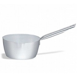 Cratiță aluminiu conică cu coadă, 1 litru, 16xH8 cm