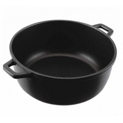 Cratiță din aluminiu, adâncă, monobloc, antiaderentă, 24xH10 cm