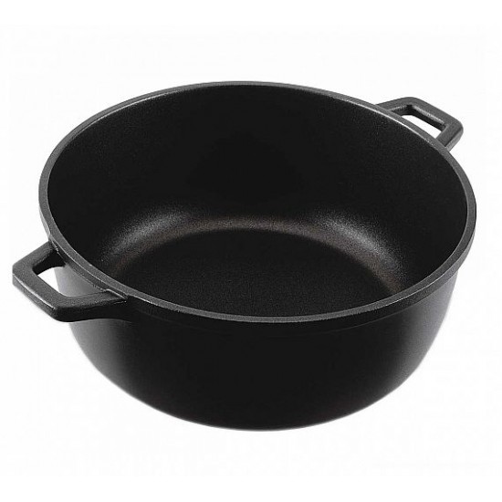 Cratiță din aluminiu, adâncă, monobloc, antiaderentă, 32xH14 cm