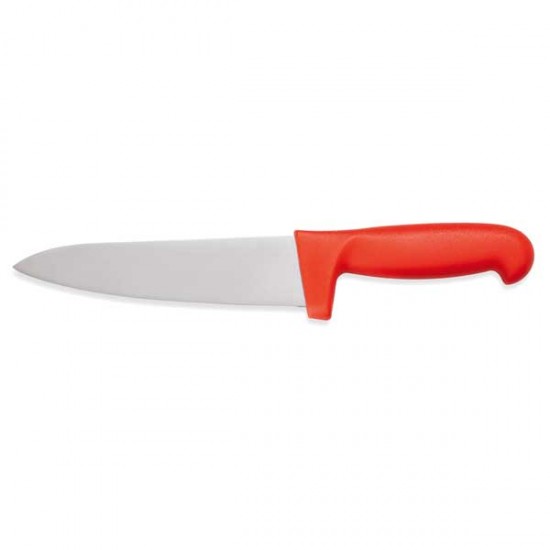 Cuțit bucătarie, inox, lamă 25 cm, maner roșu Cuțit bucătarie, inox, lamă 25 cm, maner roșu