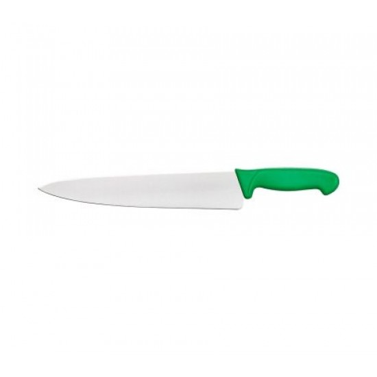 Cuțit bucătar, inox, lamă 25 cm, mâner verde Cuțit bucătar, inox, lamă 25 cm, mâner verde