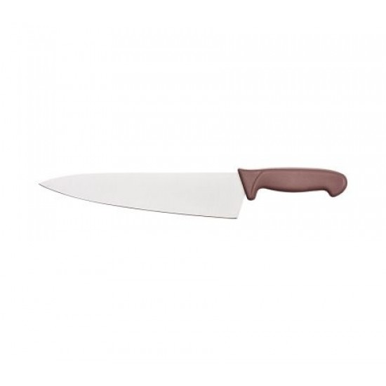 Cuțit bucătar, inox, lama 26 cm, mâner maro Cuțit bucătar, inox, lama 26 cm, mâner maro