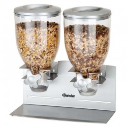 Dispenser cereale, muesli, fulgi de porumb, dublu 2 x 3.5 litri