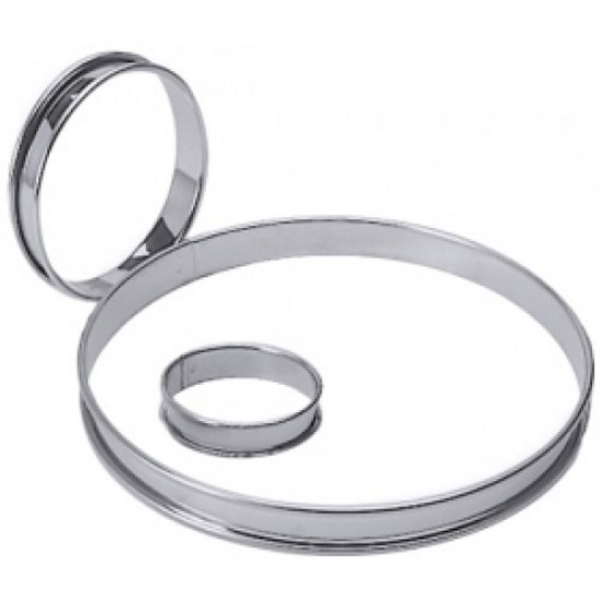 Formă, Inel tartă inox, margine ranforsată, 28xH2 cm Formă, Inel tartă inox, margine ranforsată, 28xH2 cm