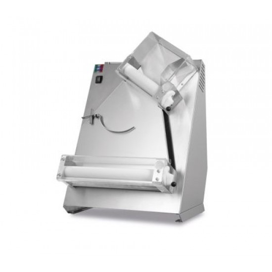 Formator blat pizza 140/300 mm, grosimea blat 0.5/4 mm, greutate aluat 80/120 grame Formator blat pizza 140/300 mm, grosimea blat 0.5/4 mm, greutate aluat 80/120 grame