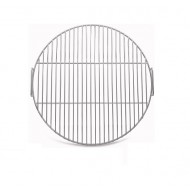 Gratar inox pentru gradina, lemne si carbuni, 44.5 cm 