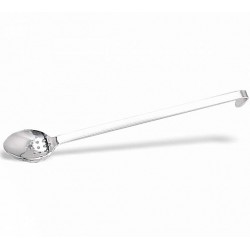 Lingură inox servire, perforată, 37 cm