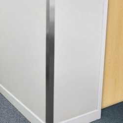Profil L protectie colturi perete, inox lucios, 50x50x2000 mm