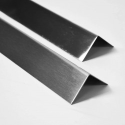 Profil L protectie colturi perete, inox lucios, 50x50x2000 mm