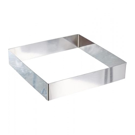 Formă/Ramă Inox Patrată 10x10xh5cm Formă/Ramă Inox Patrată 10x10xh5cm