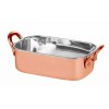 Roaster dreptunghiular inox cu strat cuprat, 450ml, 14,5x9,5x4,5cm