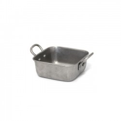 Roaster pătrat, oțel galvanizat, servire cartofi prăjiți, 400ml, 11,5x4.7 cm