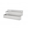 Stainless Steel Single Speed Rail/Rack, Double, 76 x 21 x 25 cm