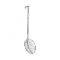 Spumieră inox, ranforsată, cu plasă, profesională, 16 cm