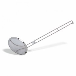 Spumieră inox, cu plasă, 10x40 cm