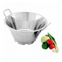 Strecurătoare conică, inox lucios, două mânere, 24xH14 cm