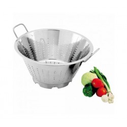 Strecurătoare conică, inox lucios, două mânere, 24xH14 cm