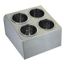 Suport inox pentru 4 cosuri tacamuri bufet