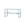 Suprastructură masă inox AISI 304 cu 2 polițe 1900x300xH700 mm