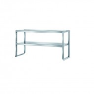 Suprastructură masă inox cu 2 polițe 1600x300xH700 mm