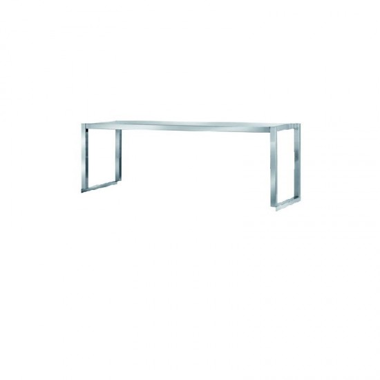 Suprastructură masă inox AISI 304 cu o poliță 1500x300xH350 mm