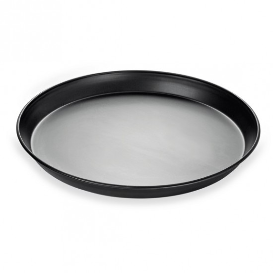 Tava pizza din otel albastru cu margine laminate, Inaltime: 2,5 cm, Diametru de baza: 22 cm, Top Diametru: 24 cm, Greutate: 408 g. Tava pizza din otel albastru cu margine laminate, Inaltime: 2,5 cm, Diametru de baza: 22 cm, Top Diametru: 24 cm, Greutate: 408 g.