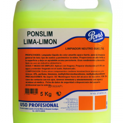 Detergent pardoseala Ponslim Lima Limon 5L